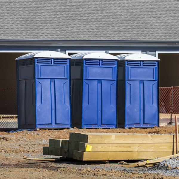 are there any restrictions on what items can be disposed of in the porta potties in Crawford